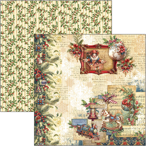 Ciao Bella Papercrafting Toy Shop 12x12 Inch Paper Pad (CBPM089) Ciao Bella Papercrafting Toy Shop 12x12 Inch Paper Pad (CBPM089)