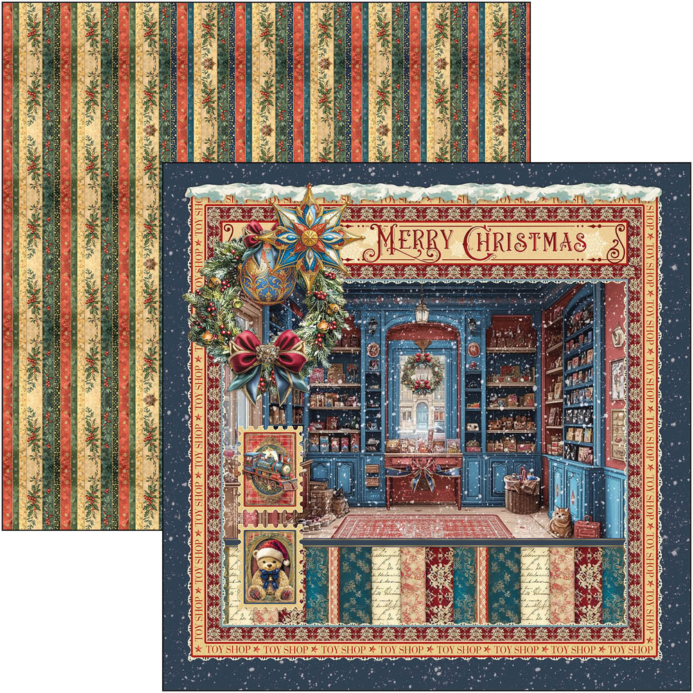 Ciao Bella Papercrafting Toy Shop 12x12 Inch Paper Pad (CBPM089) Ciao Bella Papercrafting Toy Shop 12x12 Inch Paper Pad (CBPM089)