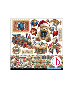 Ciao Bella Papercrafting Toy Shop 6x6 Inch Paper Pad (CBQE089) Ciao Bella Papercrafting Toy Shop 6x6 Inch Paper Pad (CBQE089)