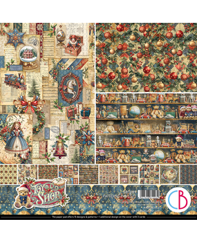 Ciao Bella Papercrafting Toy Shop 12x12 Inch Patterns Pad (CBT089) Ciao Bella Papercrafting Toy Shop 12x12 Inch Patterns Pad (CBT089)