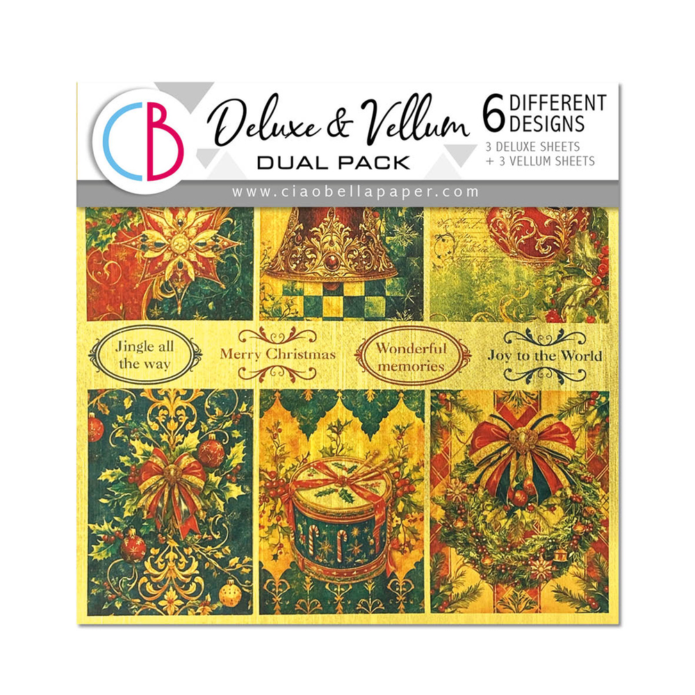 Ciao Bella Papercrafting Toy Shop 6x6 Inch Deluxe Paper & Vellum Dual Pack (CBXQ002) Ciao Bella Papercrafting Toy Shop 6x6 Inch Deluxe Paper & Vellum Dual Pack (CBXQ002)