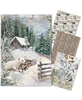 Ciao Bella Papercrafting Forest Tales A4 Mixed Rice Papers (CBRA006) Ciao Bella Papercrafting Forest Tales A4 Mixed Rice Papers (CBRA006)