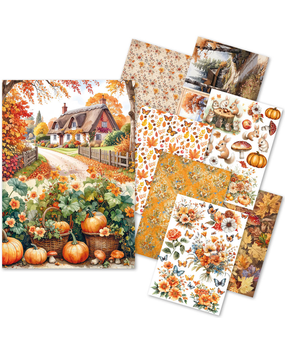 Ciao Bella Papercrafting Hello Fall A5 Mixed Rice Papers (CBRS019) Ciao Bella Papercrafting Hello Fall A5 Mixed Rice Papers (CBRS019)