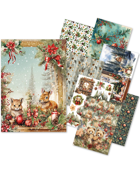 Ciao Bella Papercrafting Hot Cocoa & Holly A5 Mixed Rice Papers (CBRS021) Ciao Bella Papercrafting Hot Cocoa & Holly A5 Mixed Rice Papers (CBRS021)