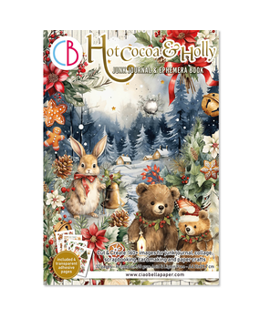 Ciao Bella Papercrafting Hot Cocoa & Holly A4 Junk Journal Ephemera Book (CBB015) Ciao Bella Papercrafting Hot Cocoa & Holly A4 Junk Journal Ephemera Book (CBB015)