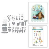Spellbinders Say Cheese Classic Pooh Birthday Accessories Dies (S4-1476)