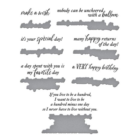 Spellbinders Say Cheese Classic Pooh Birthday Sentiments Press Plate & Die Set (BP-319) Spellbinders Say Cheese Classic Pooh Birthday Sentiments Press Plate & Die Set (BP-319)