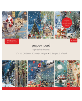 Crafter's Companion The Night Before Christmas 12x12 Inch Paper Pad (CC-NBC-PAD12) Crafter's Companion The Night Before Christmas 12x12 Inch Paper Pad (CC-NBC-PAD12)