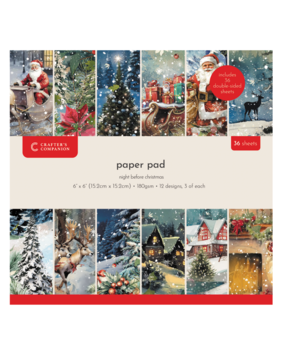 Crafter's Companion The Night Before Christmas 6x6 Inch Paper Pad (CC-NBC-PAD6) Crafter's Companion The Night Before Christmas 6x6 Inch Paper Pad (CC-NBC-PAD6)