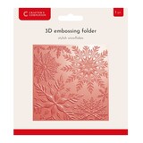 Crafter's Companion Stylish Snowflakes 3D Embossing Folder (CC-EF5.5-3D-STSN)