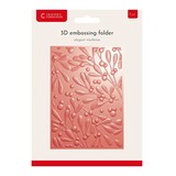 Crafter's Companion Elegant Mistletoe 3D Embossing Folder (CC-EF5-3D-ELMI