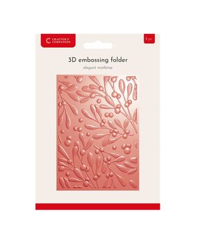Crafter's Companion Elegant Mistletoe 3D Embossing Folder (CC-EF5-3D-ELMI Crafter's Companion Elegant Mistletoe 3D Embossing Folder (CC-EF5-3D-ELMI