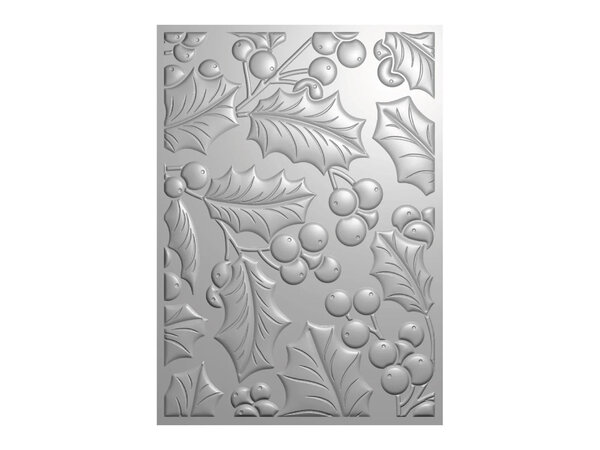 Crafter's Companion Flourishing Holly 3D Embossing Folder (CC-EF5-3D-FLHO) Crafter's Companion Flourishing Holly 3D Embossing Folder (CC-EF5-3D-FLHO)