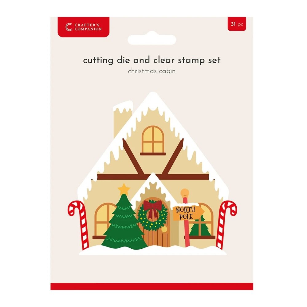 Crafter's Companion Christmas Cabin Stamp & Dies (CC-STD-CCAB) Crafter's Companion Christmas Cabin Stamp & Dies (CC-STD-CCAB)