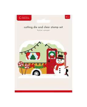 Crafter's Companion Festive Camper Stamp & Dies (CC-STD-FCAM) Crafter's Companion Festive Camper Stamp & Dies (CC-STD-FCAM)