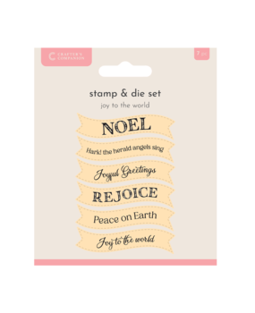 Crafter's Companion Joy to the World Stamp & Dies (CC-JA-STD-JTTW) Crafter's Companion Joy to the World Stamp & Dies (CC-JA-STD-JTTW)