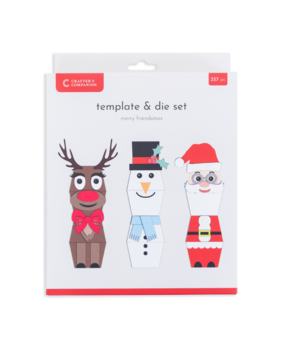 Crafter's Companion Merry Friendsmas Template & Die Set (CC-MD-TEMP-MEFR)