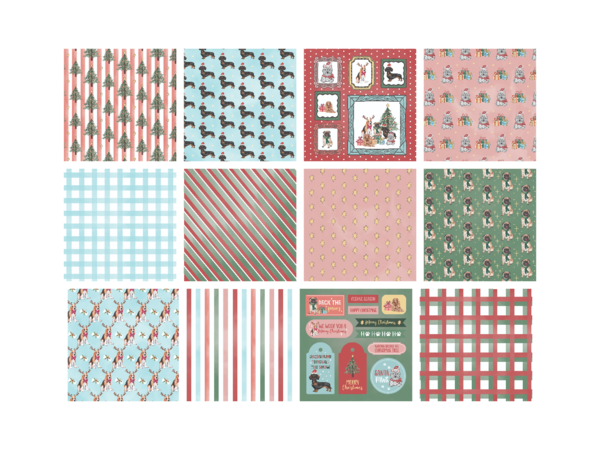 Crafter's Companion Santa Paws 6x6 Inch Paper Pad (CC-SP-PAD6) Crafter's Companion Santa Paws 6x6 Inch Paper Pad (CC-SP-PAD6)