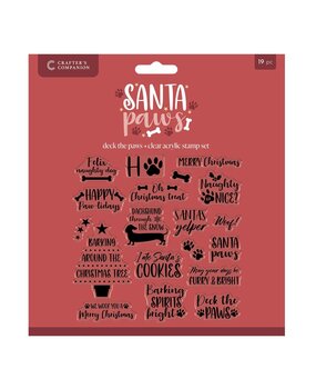 Crafter's Companion Santa Paws Clear Stamps Deck the Paws (CC-SP-CA-ST-STP) Crafter's Companion Santa Paws Clear Stamps Deck the Paws (CC-SP-CA-ST-STP)