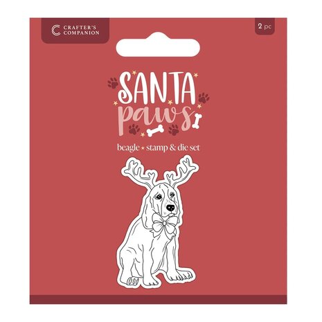 Crafter's Companion Santa Paws Stamp & Die Beagle (CC-SP-STD-BEA) Crafter's Companion Santa Paws Stamp & Die Beagle (CC-SP-STD-BEA)