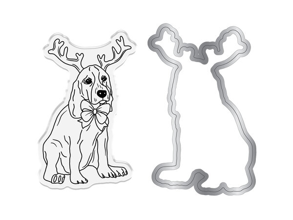 Crafter's Companion Santa Paws Stamp & Die Beagle (CC-SP-STD-BEA) Crafter's Companion Santa Paws Stamp & Die Beagle (CC-SP-STD-BEA)