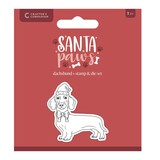 Crafter's Companion Santa Paws Stamp & Die Dachshund (CC-SP-STD-DACH)