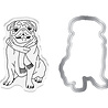Crafter's Companion PRE-ORDER Santa Paws Stamp & Die Pug (CC-SP-STD-PUG) Crafter's Companion PRE-ORDER Santa Paws Stamp & Die Pug (CC-SP-STD-PUG)