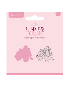 Crafter's Companion A Christmas Dream Stamp & Die Elegant Slippers (SS-ACD-STD-SLIP) Crafter's Companion A Christmas Dream Stamp & Die Elegant Slippers (SS-ACD-STD-SLIP)
