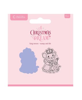 Crafter's Companion A Christmas Dream Stamp & Die King Mouse (SS-ACD-STD-KMOU) Crafter's Companion A Christmas Dream Stamp & Die King Mouse (SS-ACD-STD-KMOU)