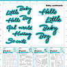 Studio Light Baby Sentiments Cutting Dies (SL-ES-CD169) (OUTLET) Studio Light Baby Sentiments Cutting Dies (SL-ES-CD169) (OUTLET)