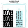 Studio Light Love Sentiments Essentials Mask & Stamp (SL-ES-MST01) (OUTLET) Studio Light Love Sentiments Essentials Mask & Stamp (SL-ES-MST01) (OUTLET)