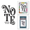 Spellbinders A Note from Me to You Press Plate (BP-040) (OUTLET) Spellbinders A Note from Me to You Press Plate (BP-040) (OUTLET)