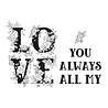 Spellbinders Love Block Clear Stamp (STP-019) (OUTLET) Spellbinders Love Block Clear Stamp (STP-019) (OUTLET)
