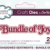 Creative Expressions Sue Wilson Craft Die Mini Shadowed Sentiments Bundle Of Joy (CEDSS022) (OUTLET) Creative Expressions Sue Wilson Craft Die Mini Shadowed Sentiments Bundle Of Joy (CEDSS022) (OUTLET)