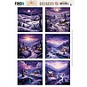 Berrie's Beauties Purple Village Scenery Push Out Square (BBSC10086) Berrie's Beauties Purple Village Scenery Push Out Square (BBSC10086)