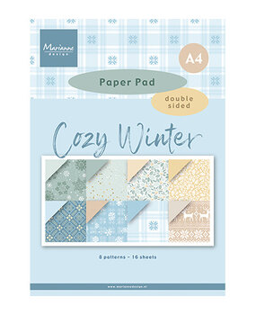 Marianne Design Cozy Winter A4 Pretty Papers Bloc (PK9212) Marianne Design Cozy Winter A4 Pretty Papers Bloc (PK9212)