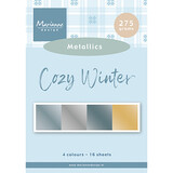 Marianne Design Cozy Winter A5 Metallics Paper Set (PK9214)