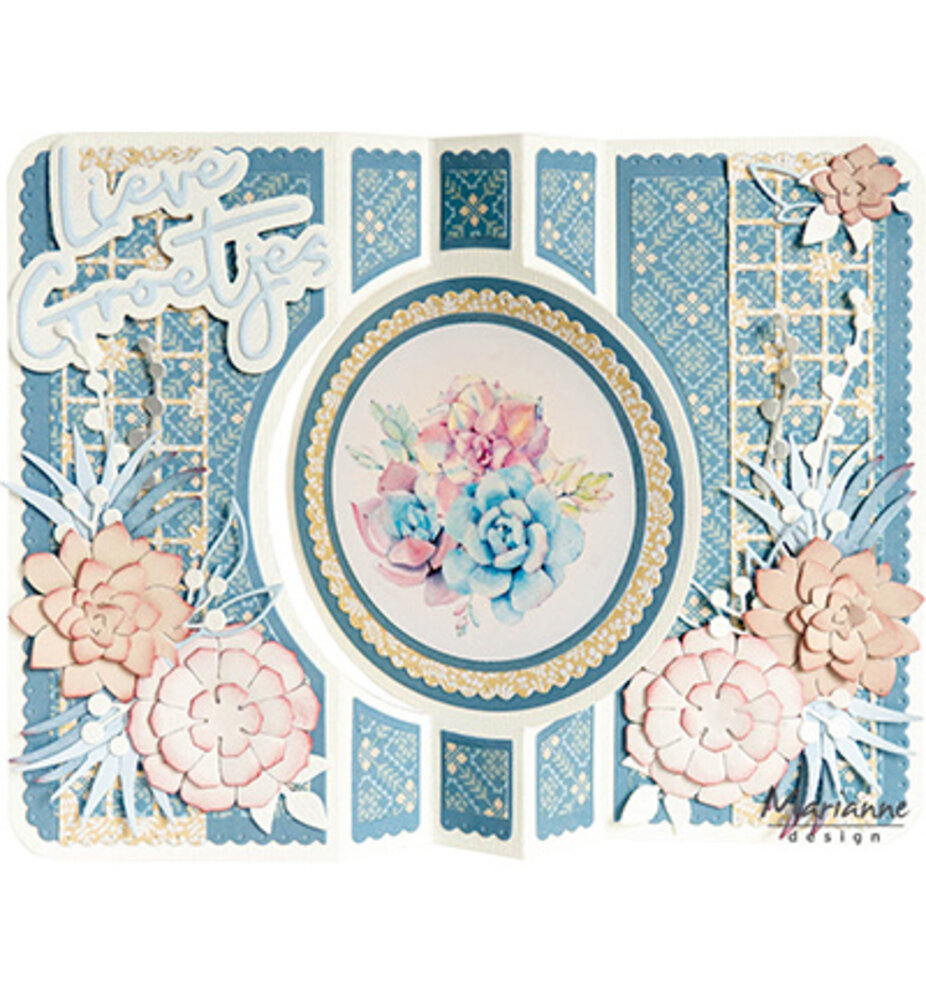 Marianne Design Cozy Winter A5 Metallics Paper Set (PK9214)