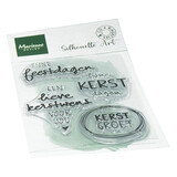 Marianne Design Clear Stamps Kerstwensen (CS1182)