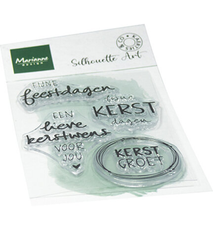 Marianne Design Clear Stamps Kerstwensen (CS1182) Marianne Design Clear Stamps Kerstwensen (CS1182)