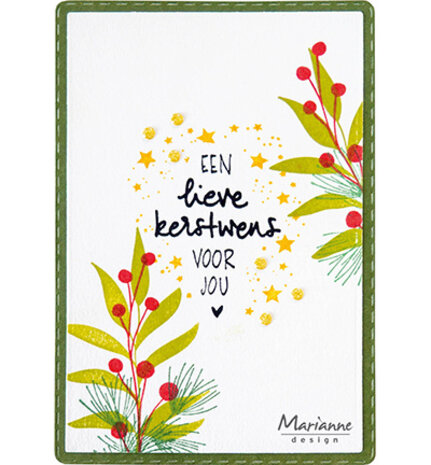 Marianne Design Clear Stamps Kerstwensen (CS1182) Marianne Design Clear Stamps Kerstwensen (CS1182)