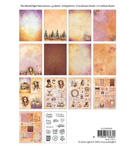 Studio Light Essentials Cozy Autumn A5 Mixed Paper Pad (SL-ES-MPP369) Studio Light Essentials Cozy Autumn A5 Mixed Paper Pad (SL-ES-MPP369)