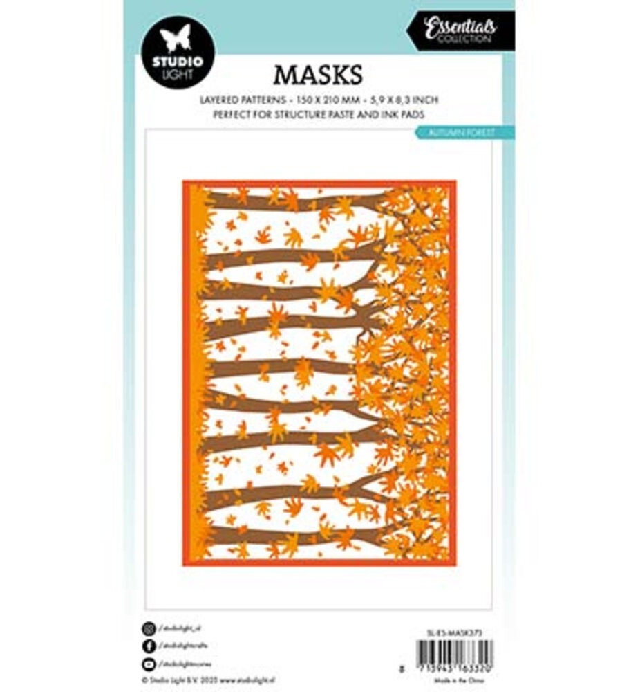 Studio Light Essentials Masking Stencil Autumn Forest (SL-ES-MASK373)
