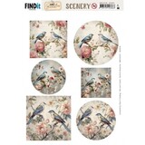 Berrie's Beauties Bluebird Whispers Scenery Push Out (BBSC10105)