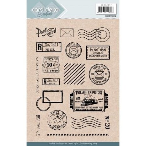 Card Deco Clear Stamp Post Card (CDECS157) Card Deco Clear Stamp Post Card (CDECS157)
