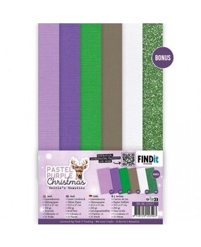 Berrie's Beauties Pastel Purple Christmas 4K Linen Cardstock Pack (BB-4K-10017) Berrie's Beauties Pastel Purple Christmas 4K Linen Cardstock Pack (BB-4K-10017)