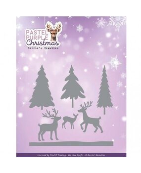 Berrie's Beauties Pastel Purple Christmas Dies Pastel Deer (BBD10058) Berrie's Beauties Pastel Purple Christmas Dies Pastel Deer (BBD10058)
