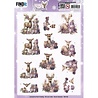 Berrie's Beauties Pastel Purple Christmas 3D Push Out Deer (SB11042) Berrie's Beauties Pastel Purple Christmas 3D Push Out Deer (SB11042)