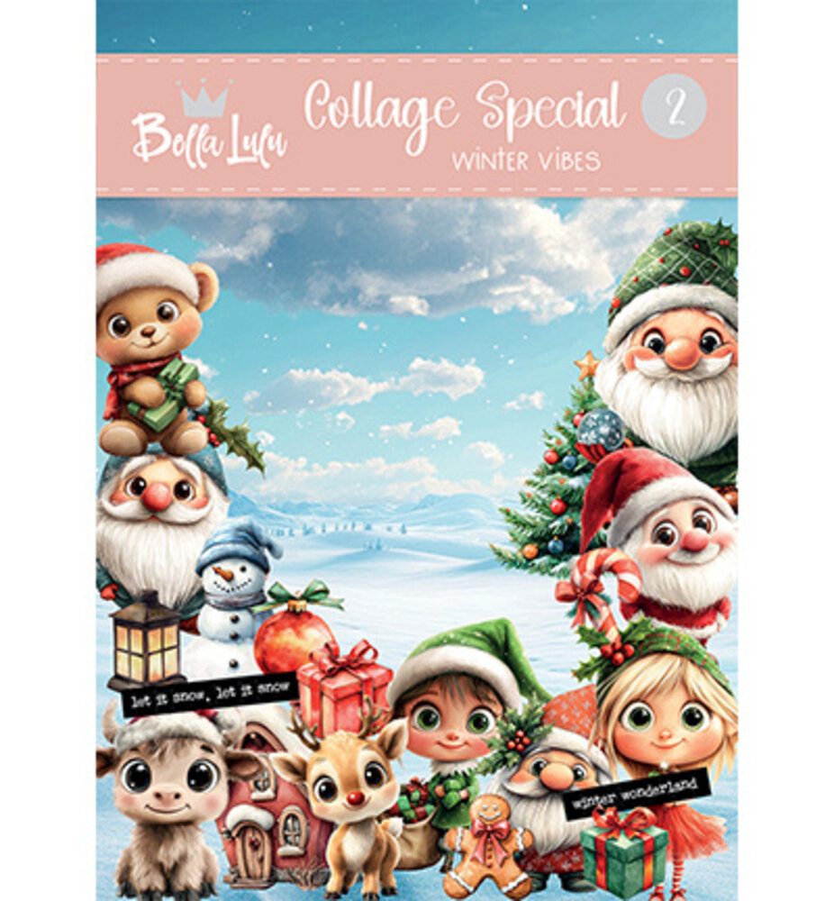 Bella Lulu Winter Vibes A4 Collage Boek (3012/0008) Bella Lulu Winter Vibes A4 Collage Boek (3012/0008)
