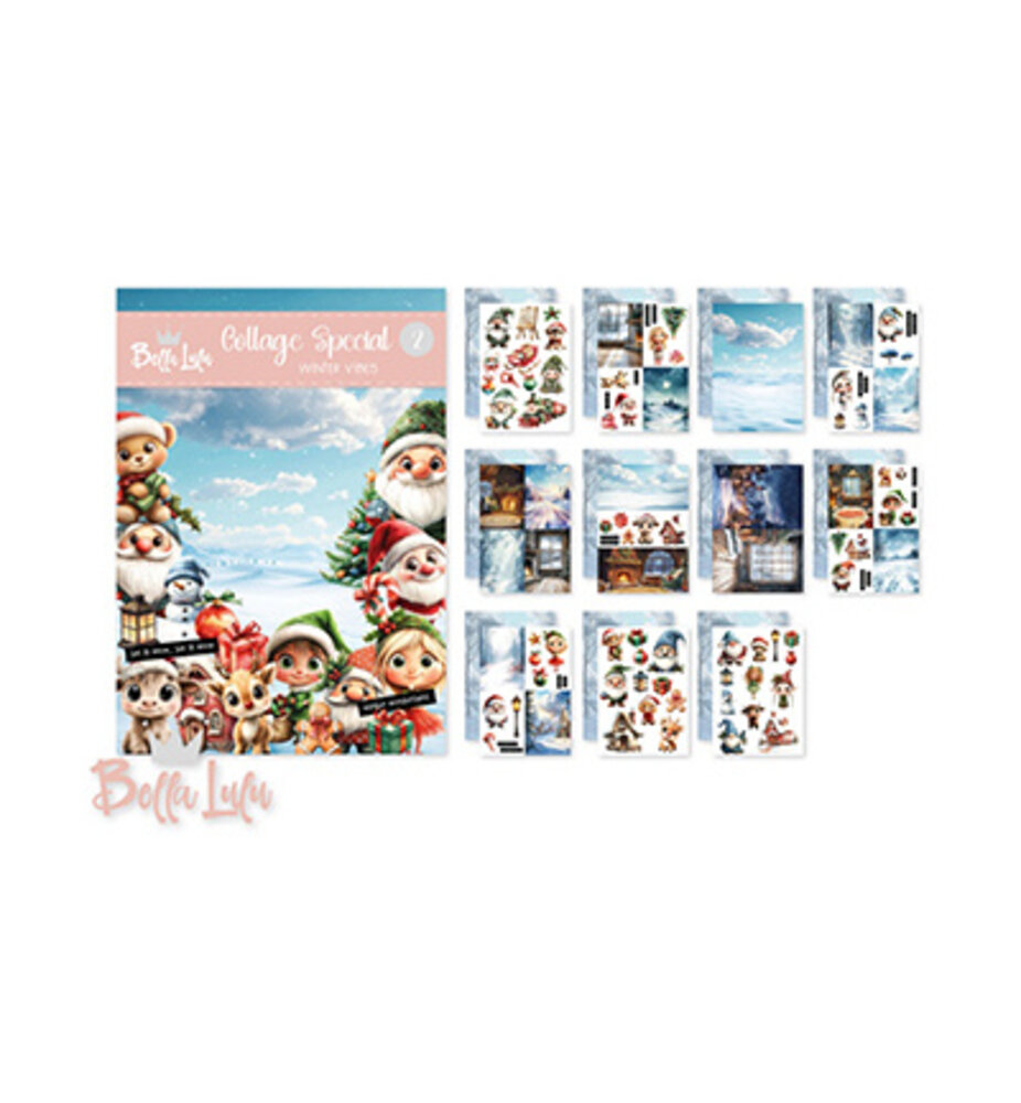 Bella Lulu Winter Vibes A4 Collage Boek (3012/0008) Bella Lulu Winter Vibes A4 Collage Boek (3012/0008)